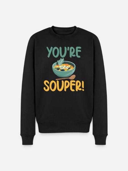 Soup Lovers Gifts - Männer Premium Bio Pullover - Schwarz