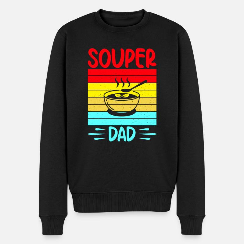 Soup Lovers Gifts - Männer Premium Bio Pullover - Schwarz