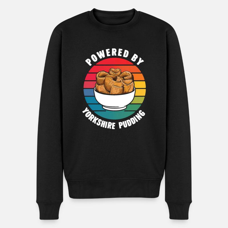 Yorkshire Pudding Geschenk - Männer Premium Bio Pullover - Schwarz