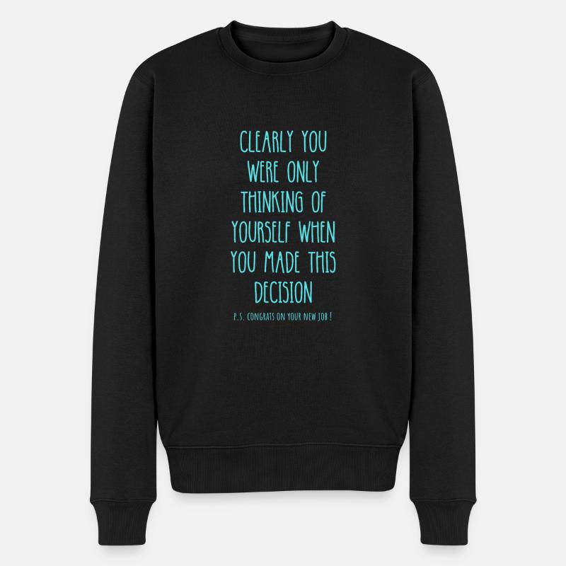Abschied Geschenk für den Kollegen / Kollegen, der geht - Männer Premium Bio Pullover - Schwarz
