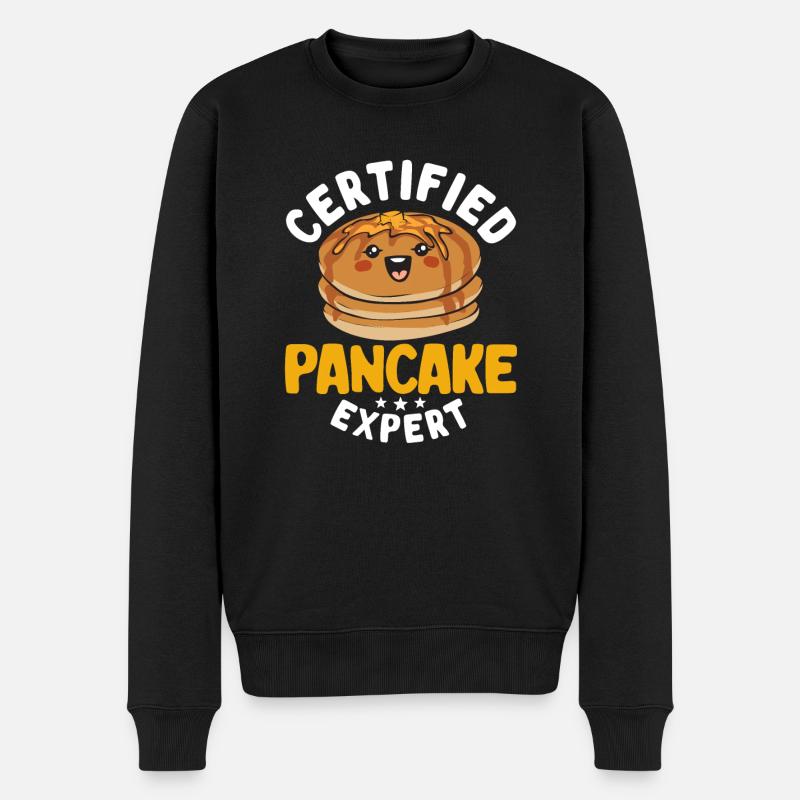 Crêpes Petit-déjeuner Crêpes - Pull Premium bio Homme - noir