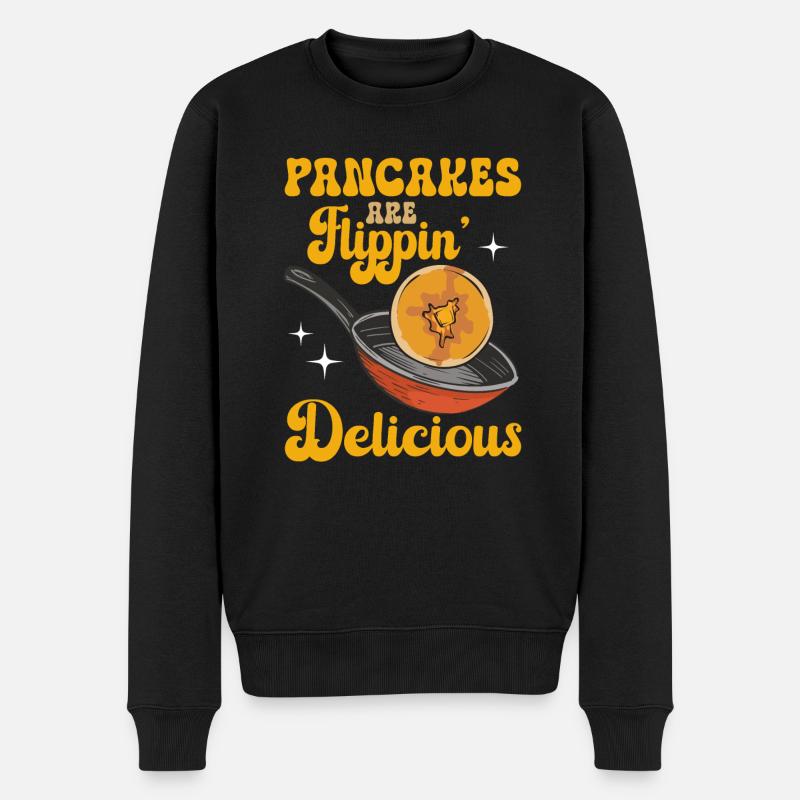 Crêpes Petit-déjeuner Crêpes - Pull Premium bio Homme - noir