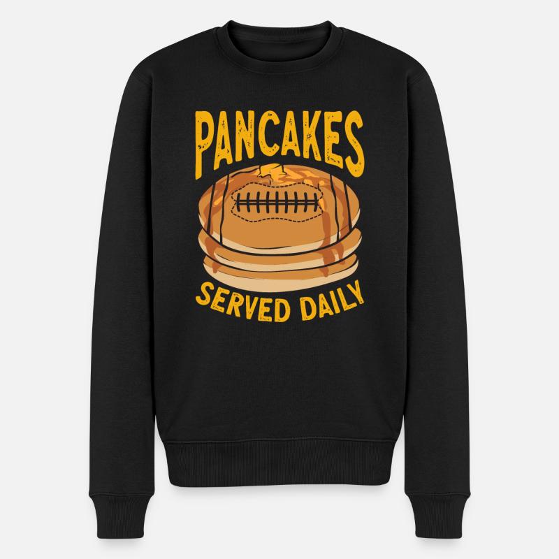 Crêpes Petit-déjeuner Crêpes - Pull Premium bio Homme - noir
