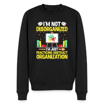 Kunstlehrer Schullehrer Lustige Kunstlehrer Scho - Männer Premium Bio Pullover - Schwarz - Vorne - Nico (187cm)