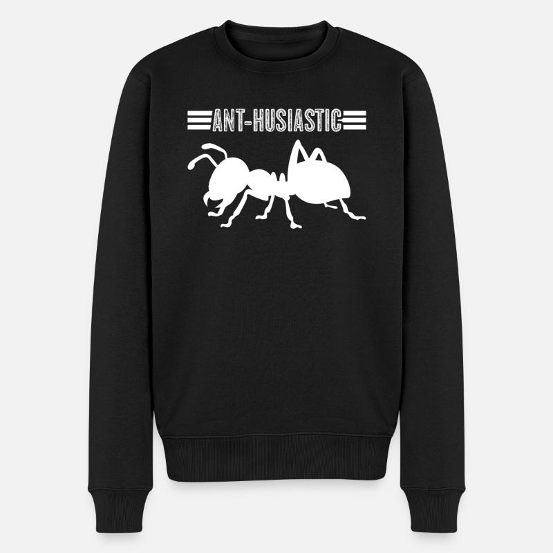Ant Ants - Männer Premium Bio Pullover - Schwarz