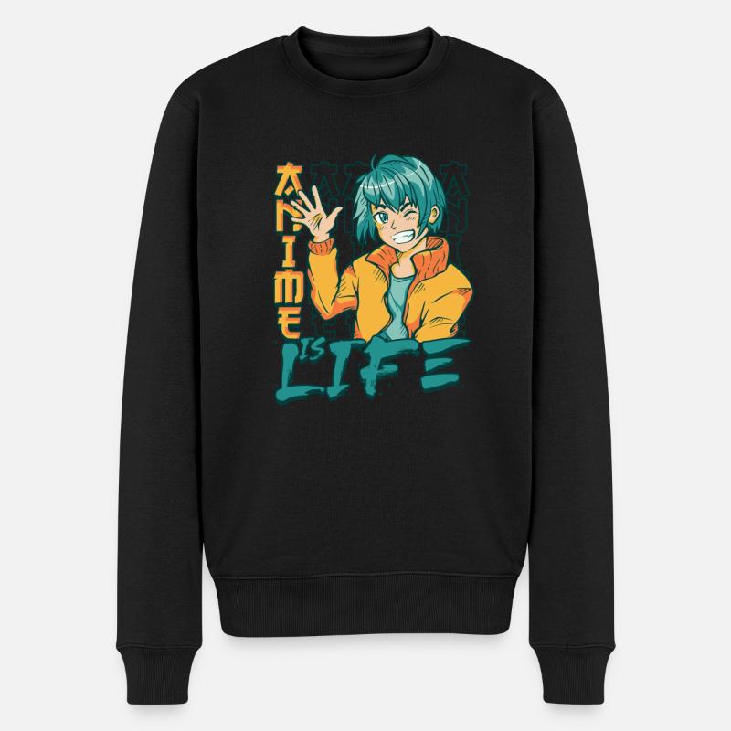 L’anime est la vie - Pull Premium bio Homme - noir