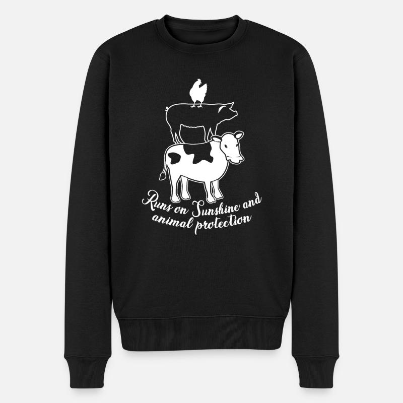 Rescue animals Animal Protection - Männer Premium Bio Pullover - Schwarz