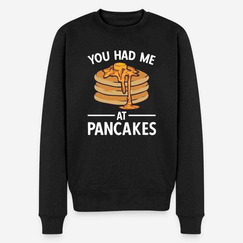 Crêpes Petit-déjeuner Crêpes - Pull Premium bio Homme - noir