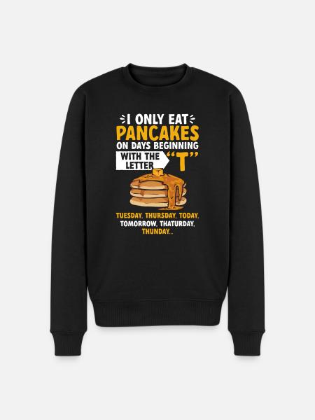 Pancake Breakfast Pancakes - Men's Premium Organic Jumper - black