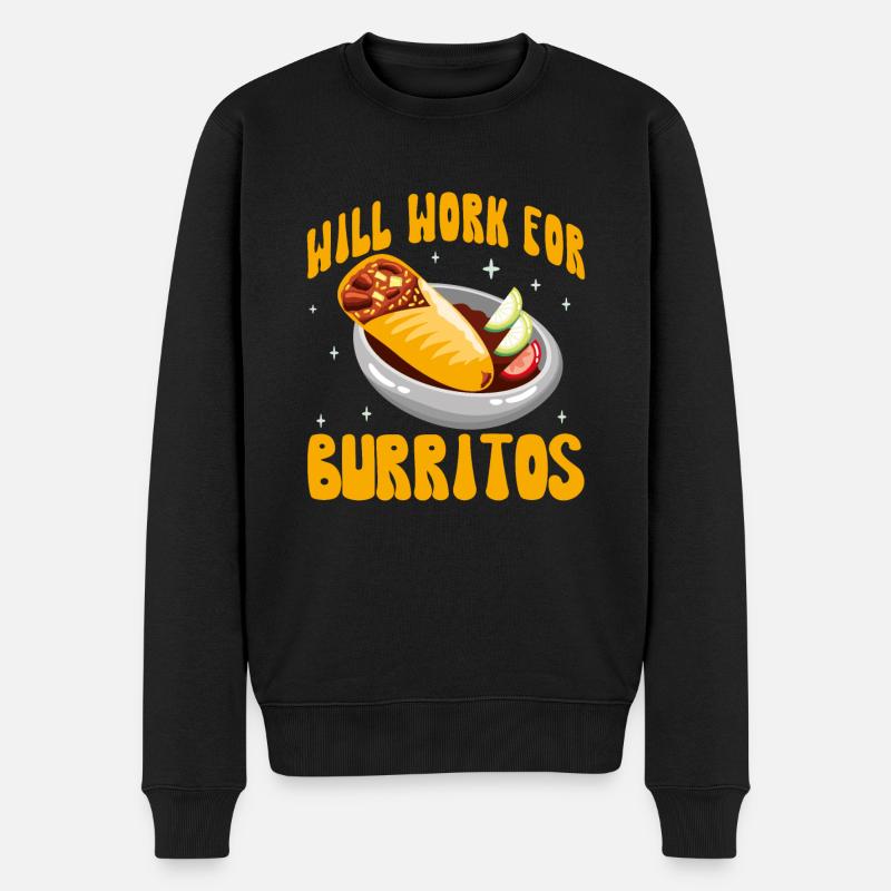 Cadeau Burrito - Pull Premium bio Homme - noir