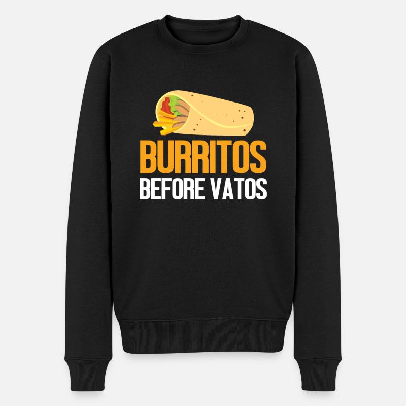 Burrito Gift - Männer Premium Bio Pullover - Schwarz
