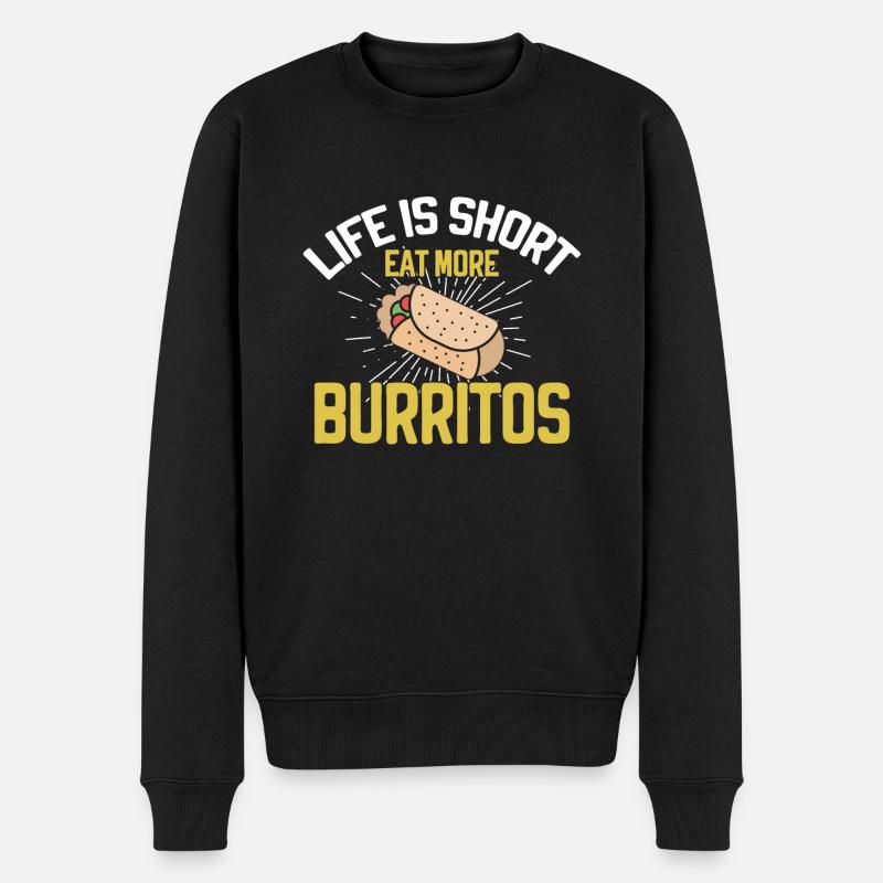 Cadeau Burrito - Pull Premium bio Homme - noir