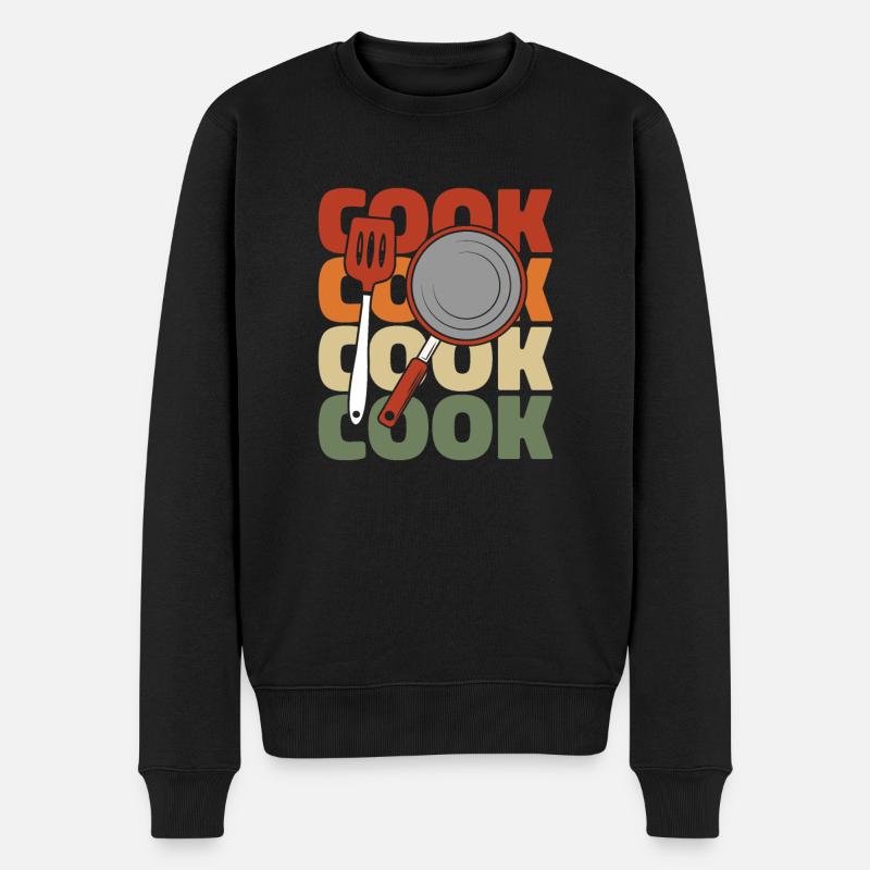 Cuisiner Cuisiner - Pull Premium bio Homme - noir