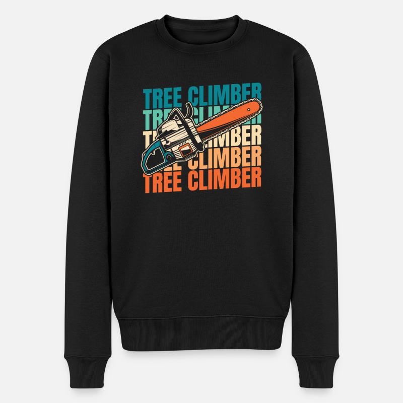 Baumpfleger Baumkletterer Arborist - Men's Premium Organic Jumper - black