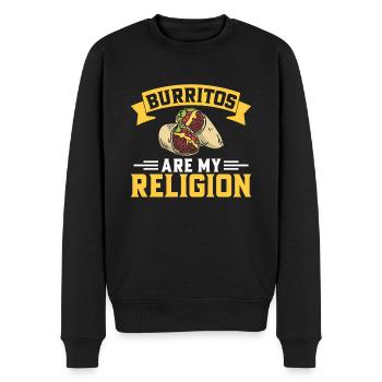 Burrito Gift - Men's Premium Organic Jumper - black - Front - Nico (187cm)