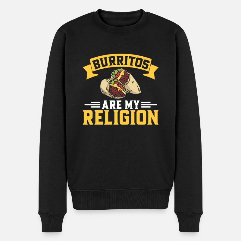 Burrito Gift - Männer Premium Bio Pullover - Schwarz
