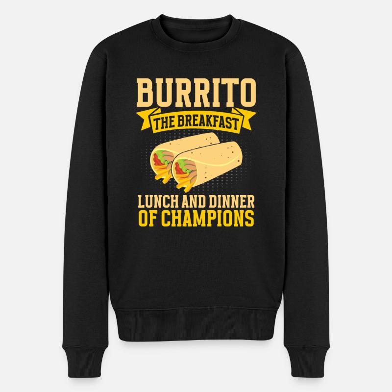 Burrito Gift - Männer Premium Bio Pullover - Schwarz