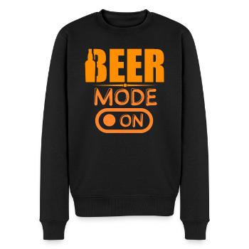 Mode bière sur Mode bière activé - Pull Premium bio Homme - noir - Devant - Nico (187cm)