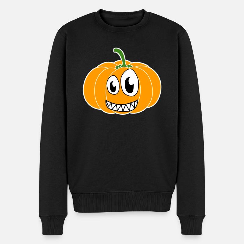 Citrouilles Crazy Pumpkin - Pull Premium bio Homme - noir