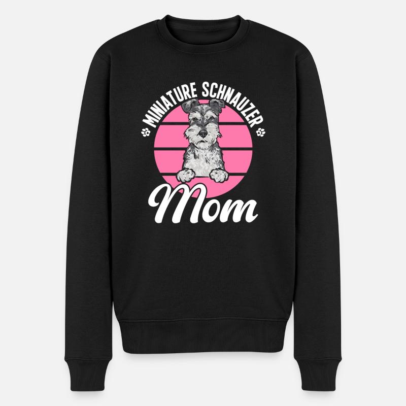 Schnauzer nain Chien Schnauzer - Pull Premium bio Homme - noir