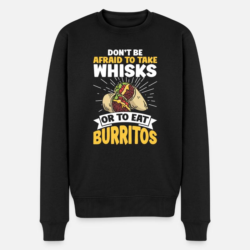 Burrito Gift - Männer Premium Bio Pullover - Schwarz