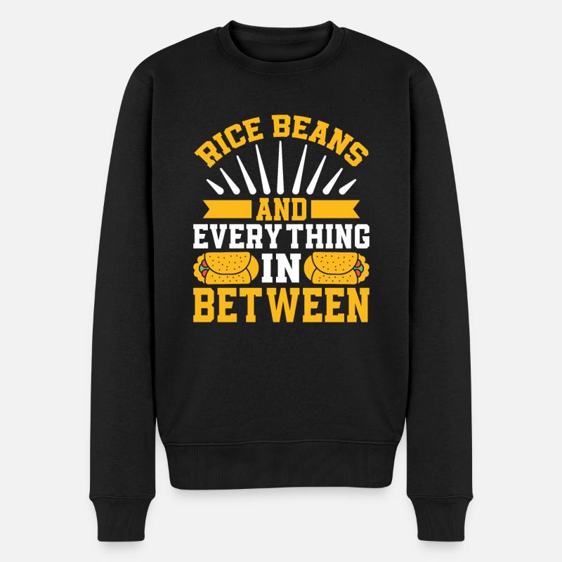 Burrito Gift - Männer Premium Bio Pullover - Schwarz