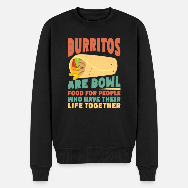Burrito Gift - Männer Premium Bio Pullover - Schwarz