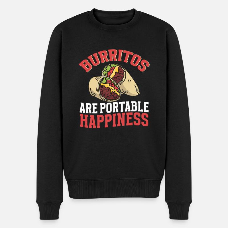 Cadeau Burrito - Pull Premium bio Homme - noir