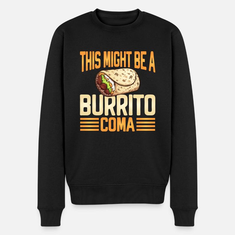 Burrito Gift - Männer Premium Bio Pullover - Schwarz