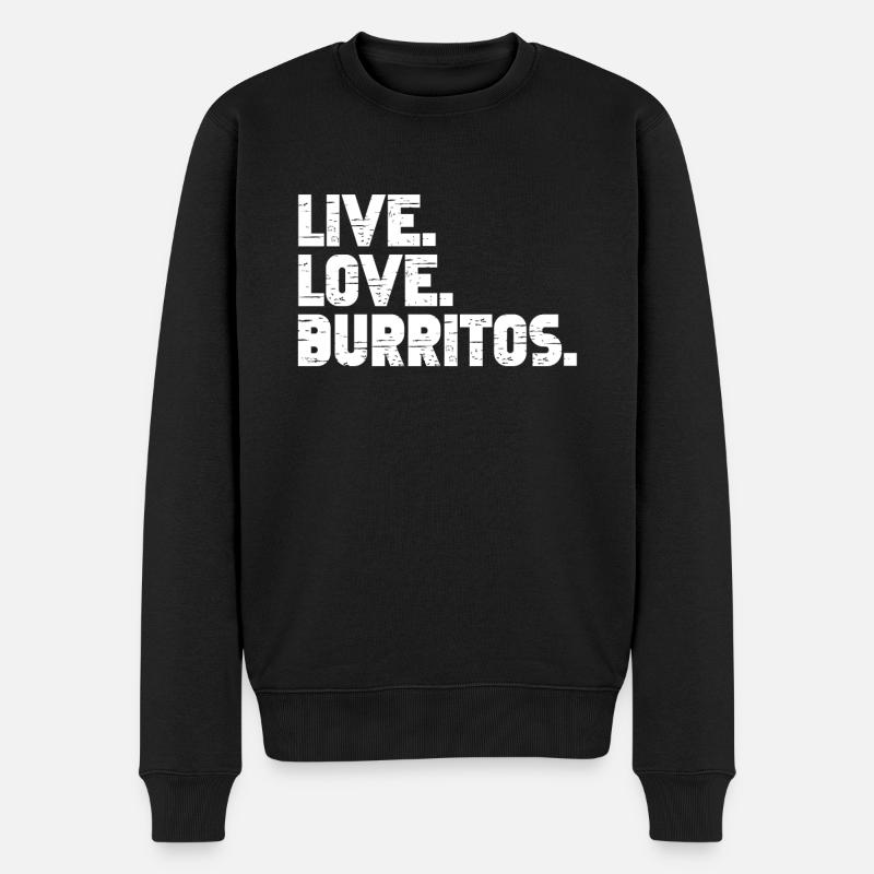 Cadeau Burrito - Pull Premium bio Homme - noir