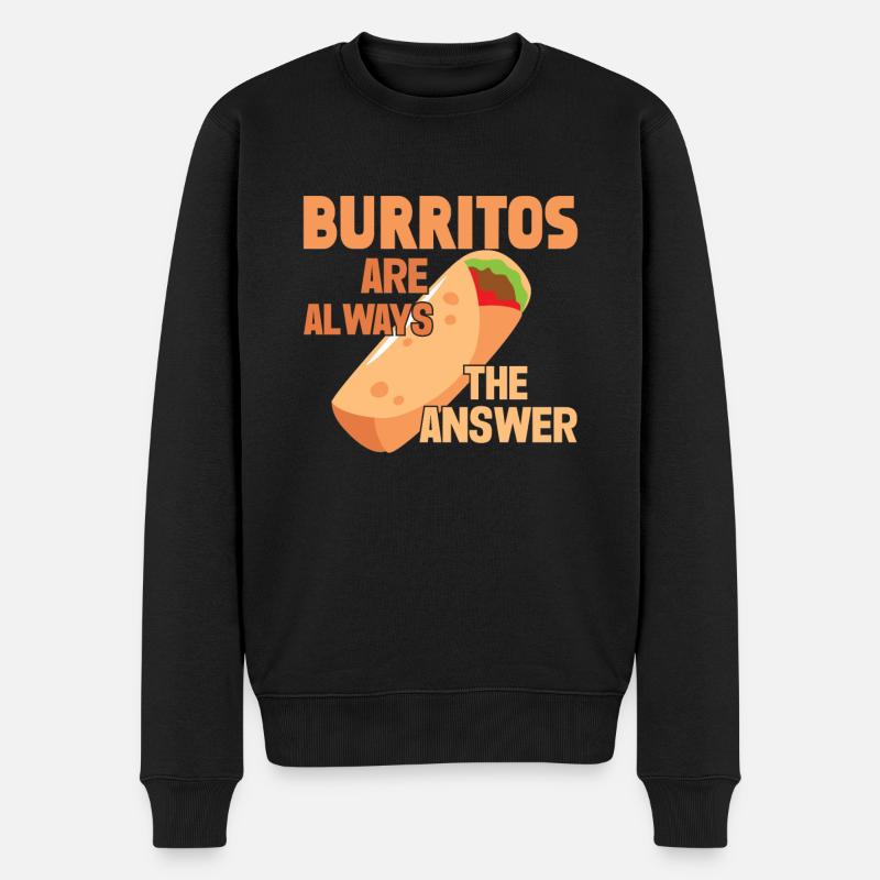 Cadeau Burrito - Pull Premium bio Homme - noir