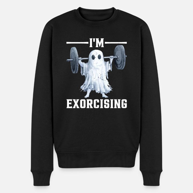 I'm Exorcising - Männer Premium Bio Pullover - Schwarz