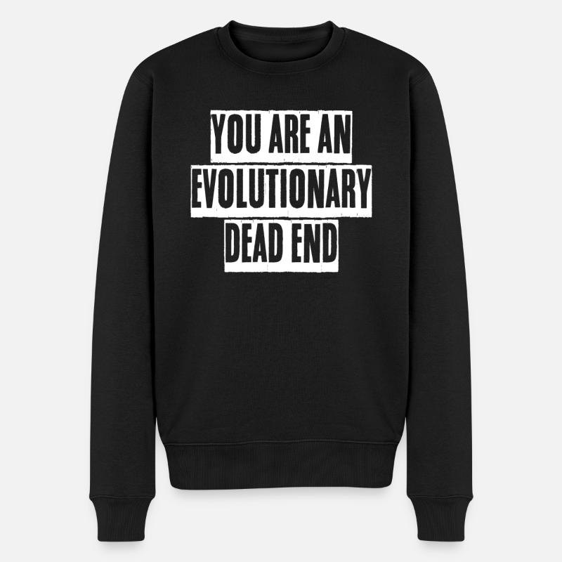 Darwinisme Misanthrope Darwin - Pull Premium bio Homme - noir