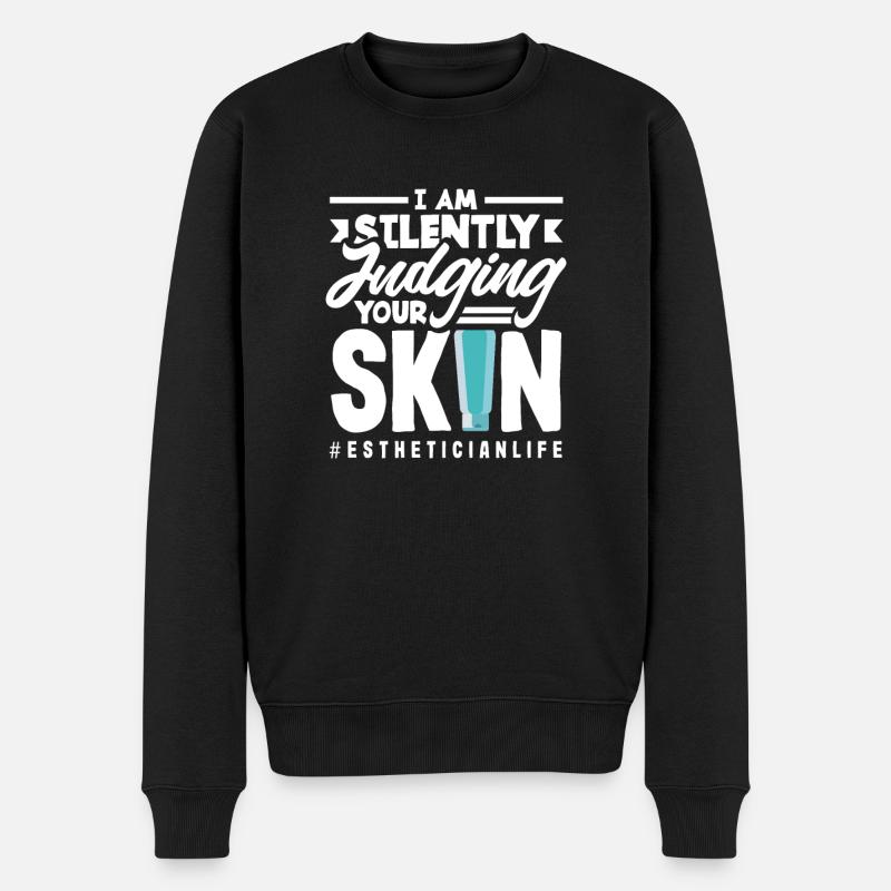 Hautpflege Kosmetikerin Kosmetik - Männer Premium Bio Pullover - Schwarz