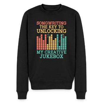 Musician Songwriter Singer Musician Music Music Pr - Men's Premium Organic Jumper - black - Front - Nico (187cm)