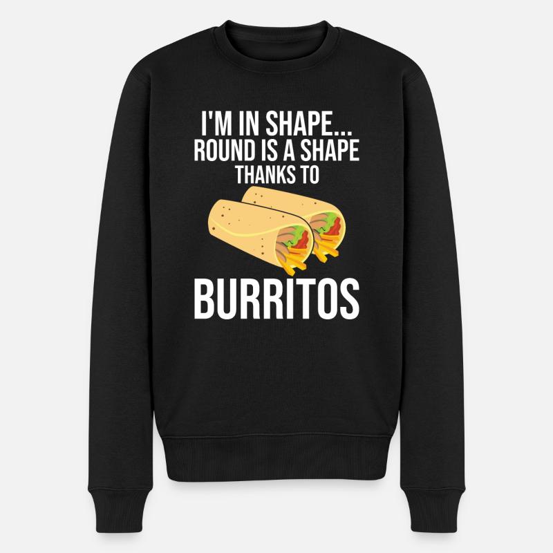 Burrito Gift - Männer Premium Bio Pullover - Schwarz
