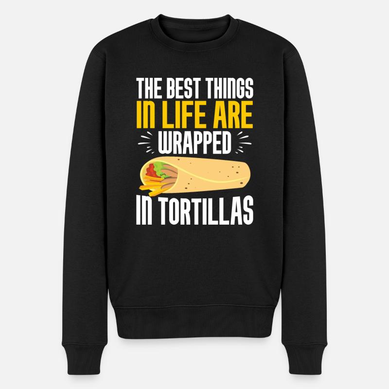 Cadeau Burrito - Pull Premium bio Homme - noir