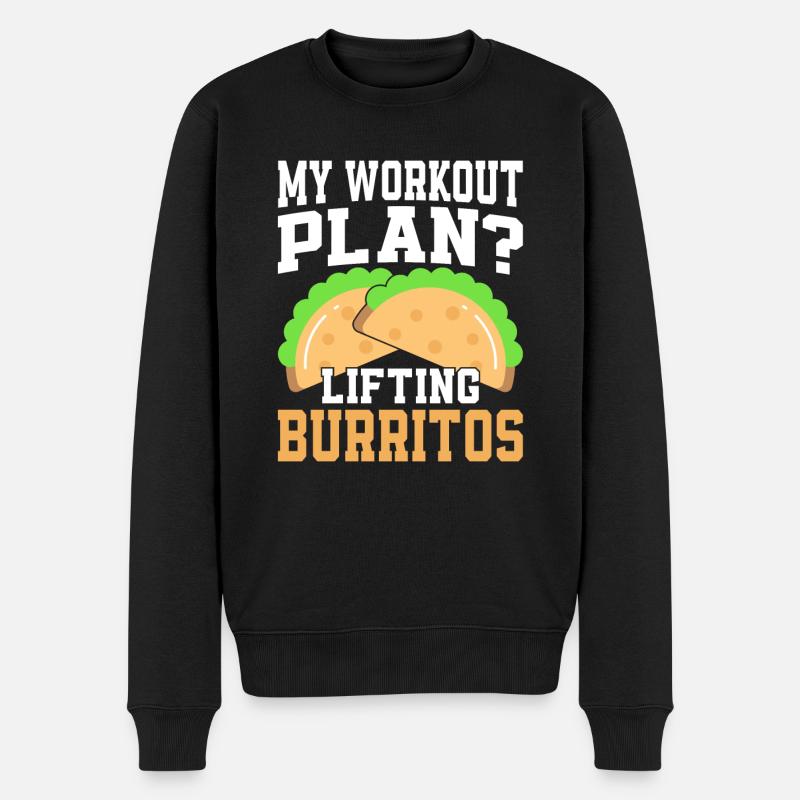 Burrito Gift - Männer Premium Bio Pullover - Schwarz