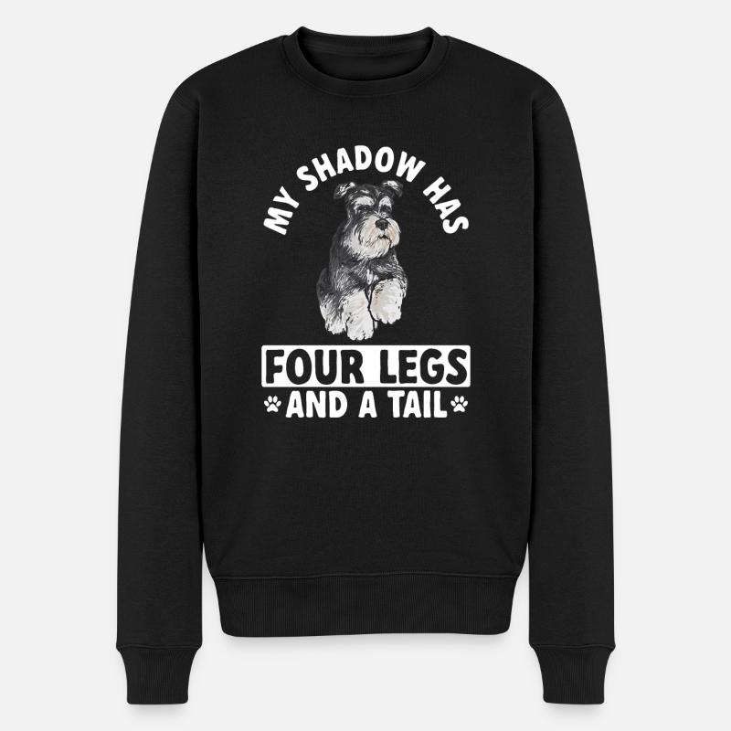 Schnauzer nain Chien Schnauzer - Pull Premium bio Homme - noir