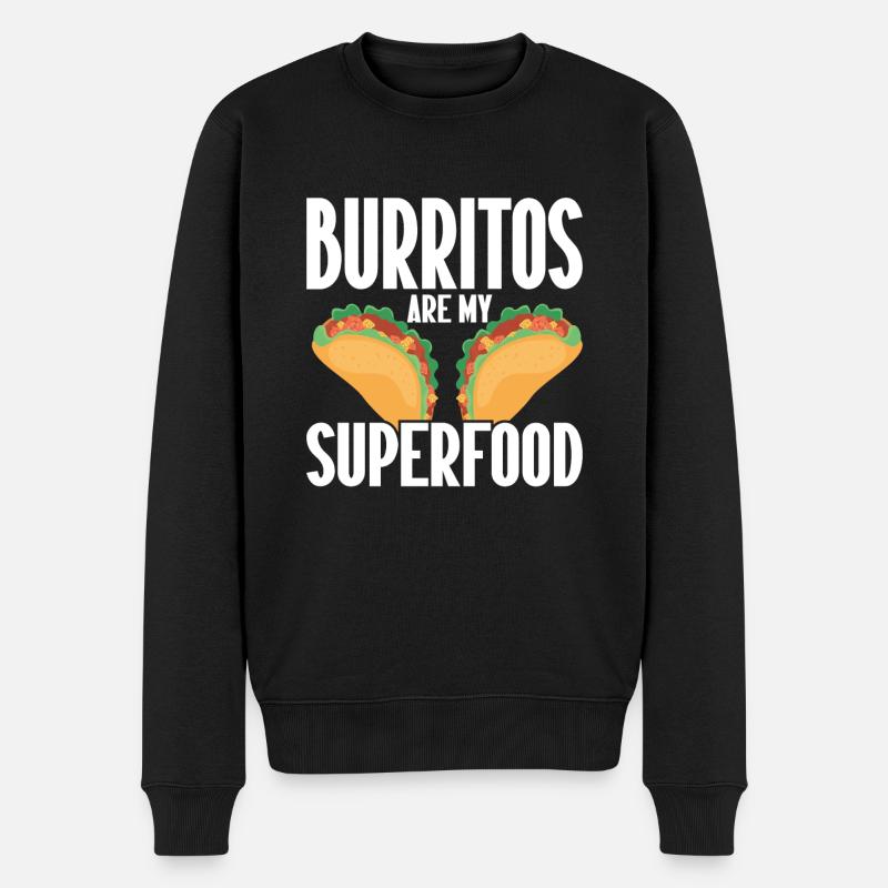 Cadeau Burrito - Pull Premium bio Homme - noir