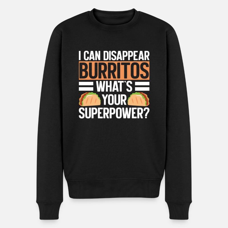 Cadeau Burrito - Pull Premium bio Homme - noir