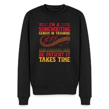 Musician Songwriter Singer Musician Music Music Pr - Men's Premium Organic Jumper - black - Front - Nico (187cm)