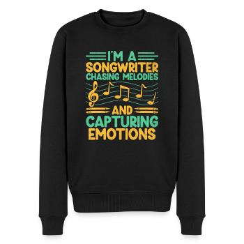 Musician Songwriter Singer Musician Music Music Pr - Men's Premium Organic Jumper - black - Front - Nico (187cm)