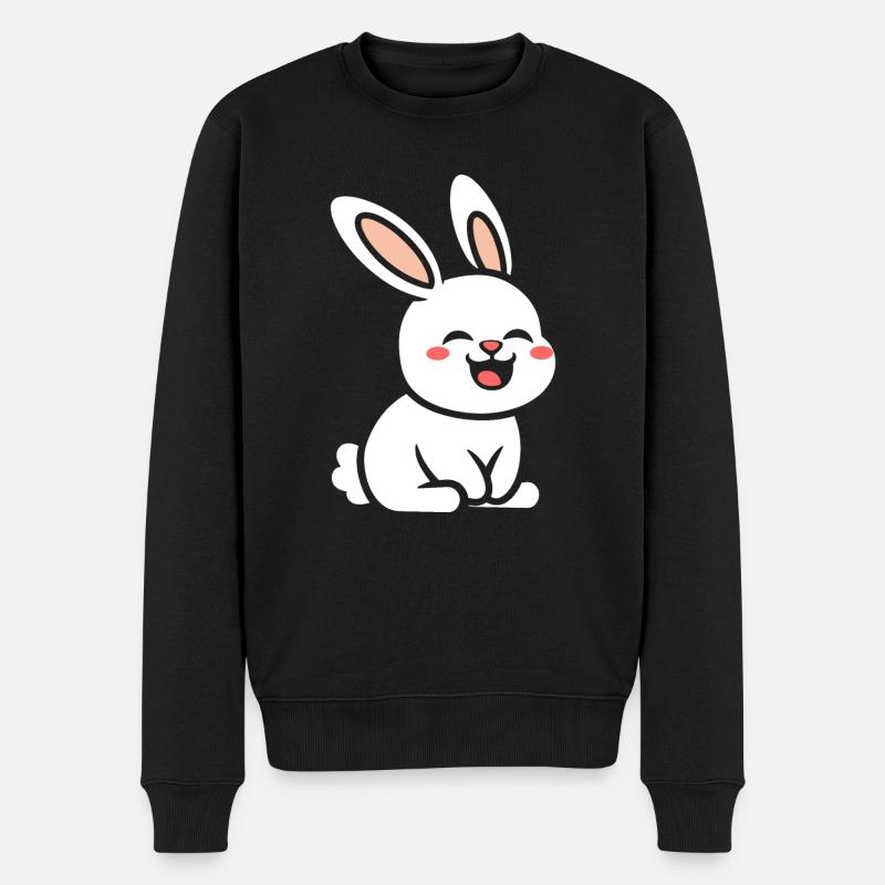 Petit bébé lapin - Pull Premium bio Homme - noir