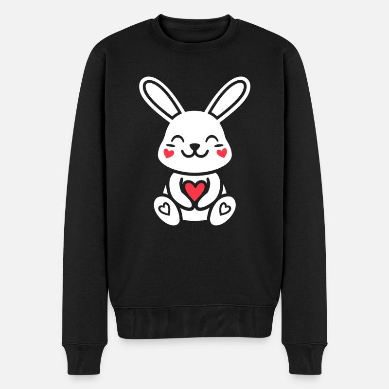 Petit bébé lapin - Pull Premium bio Homme - noir