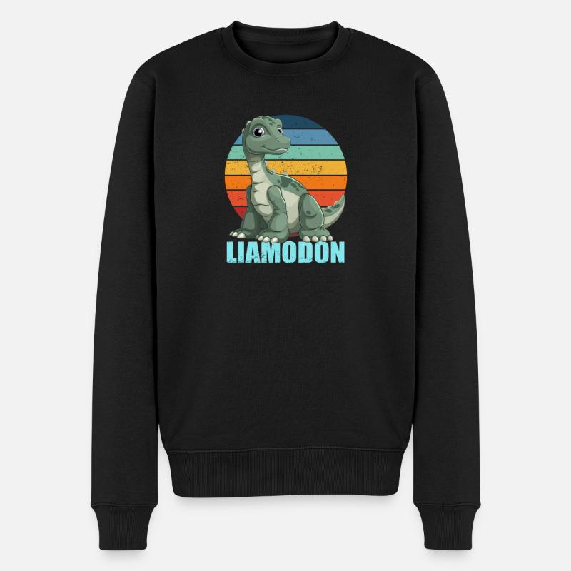 Liamodon Geschenkidee für Liam - Männer Premium Bio Pullover - Schwarz