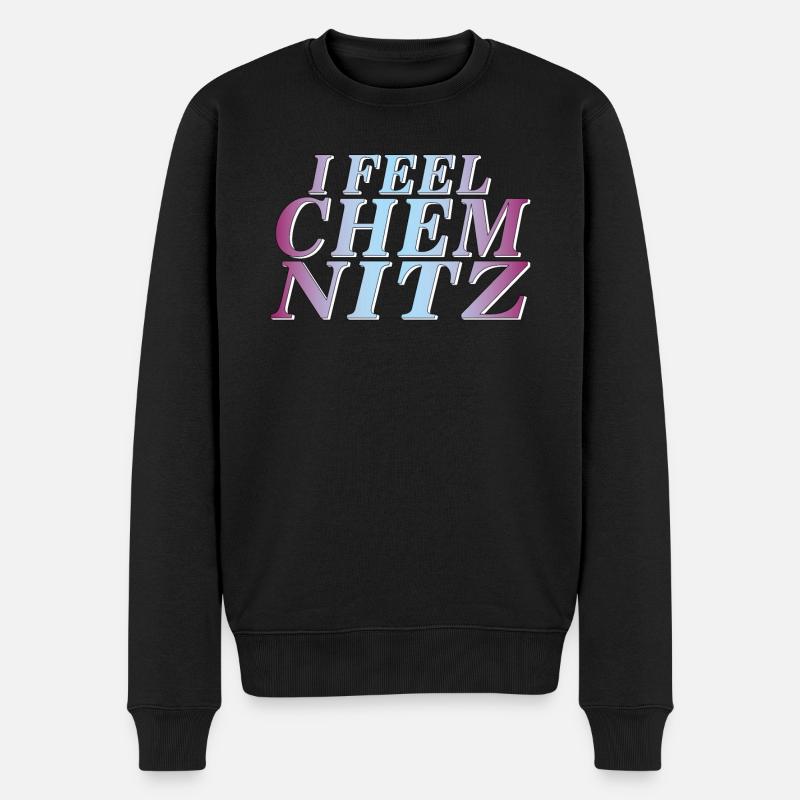 I FEEL CHEMNITZ - Männer Premium Bio Pullover - Schwarz