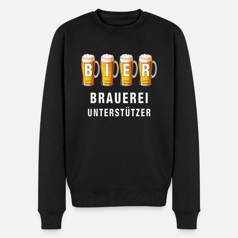 PARTISANS DE LA BRASSERIE - Pull Premium bio Homme - noir