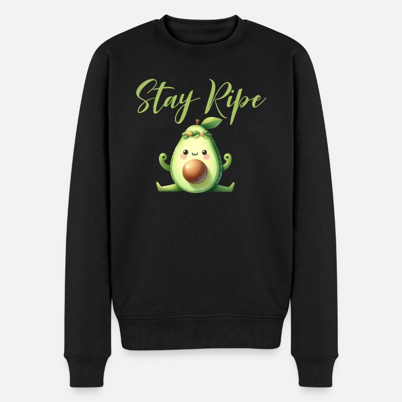 Avocado Gifts - Männer Premium Bio Pullover - Schwarz