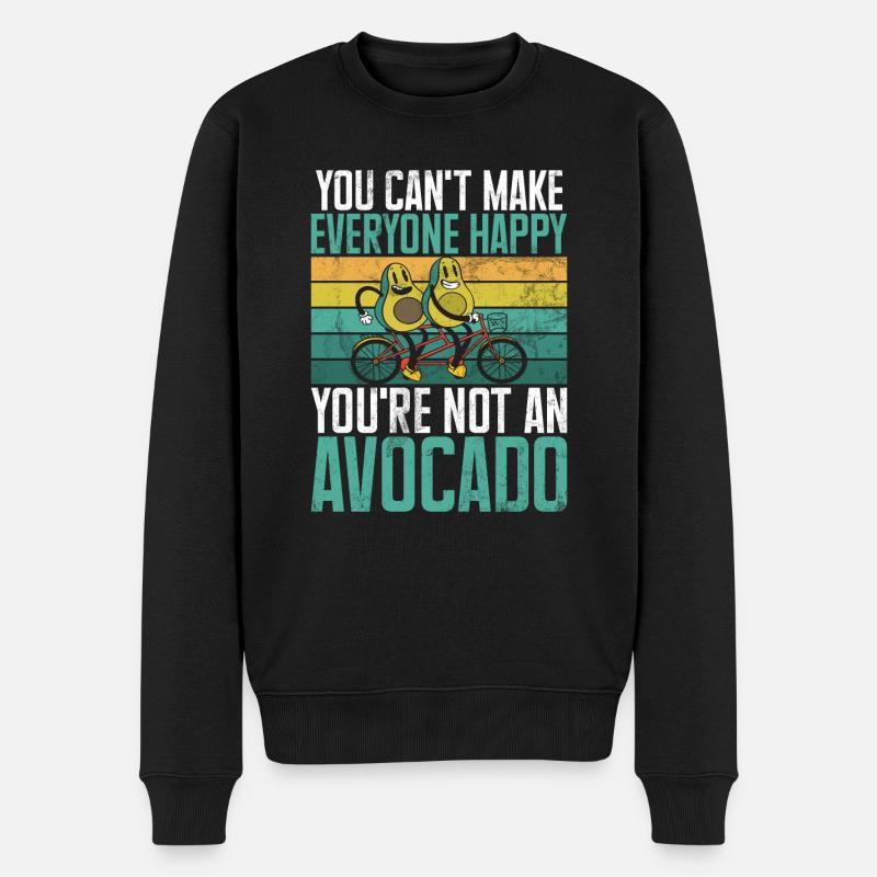 Avocado Gifts - Männer Premium Bio Pullover - Schwarz